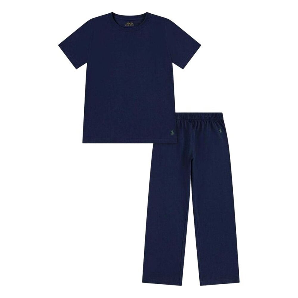 Ralph Lauren Childrens/Kids Embroidered Logo Loungewear Set / Navy